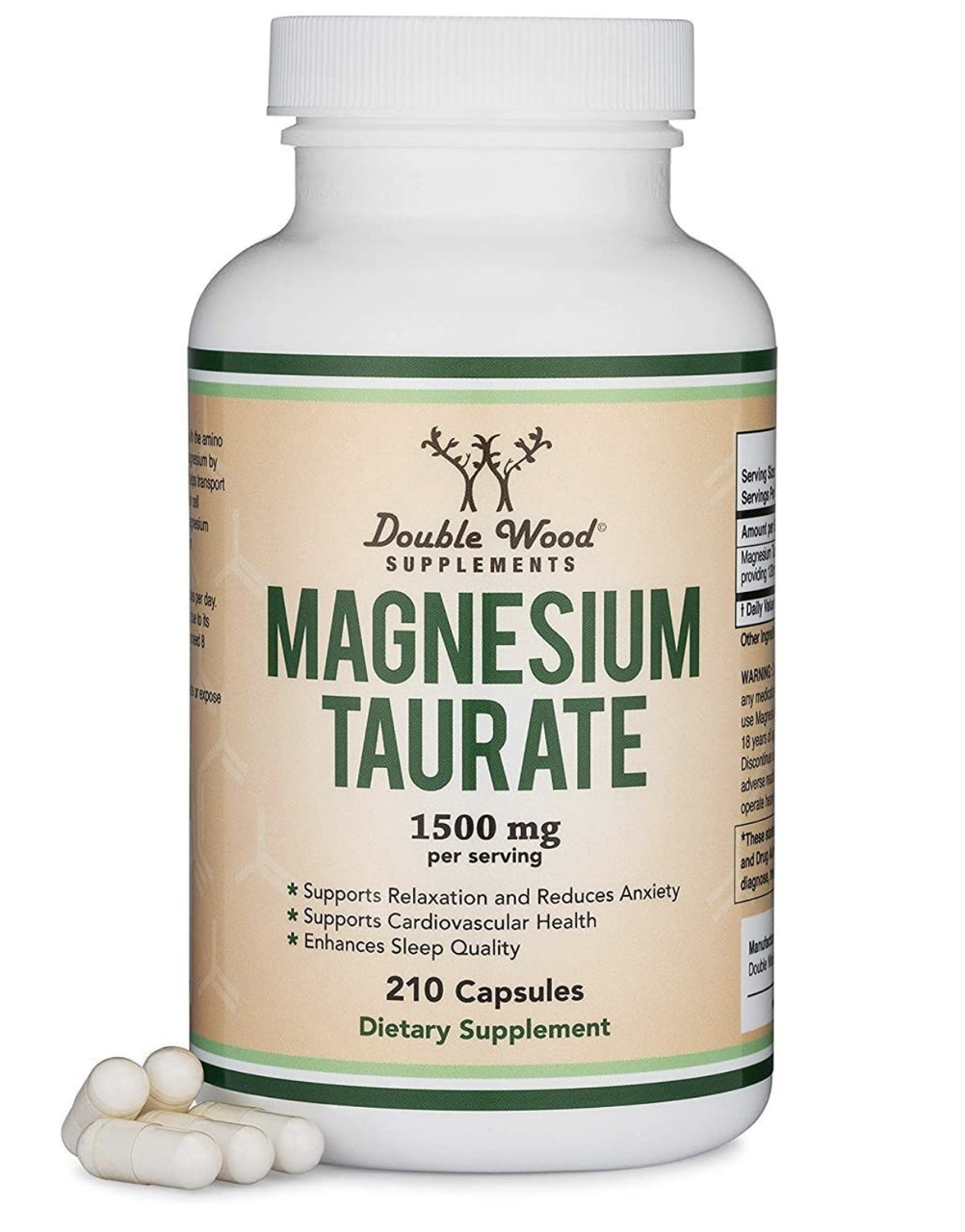 

Биологически активная добавка Double Wood Suplements Magnesium Taurate 210 капсул