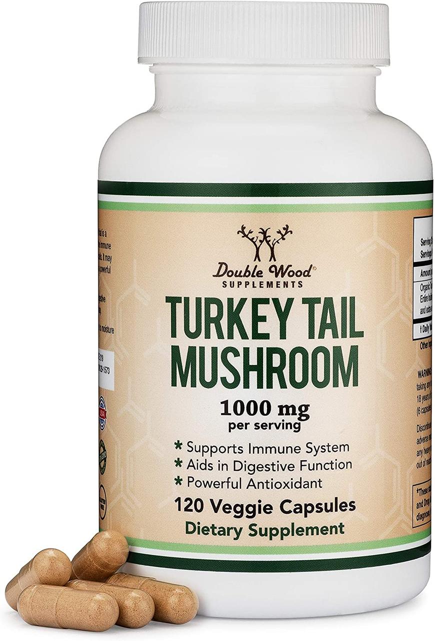 

Биологически активная добавка Double Wood Suplements Turkey Tail Mushroom 120 капсул