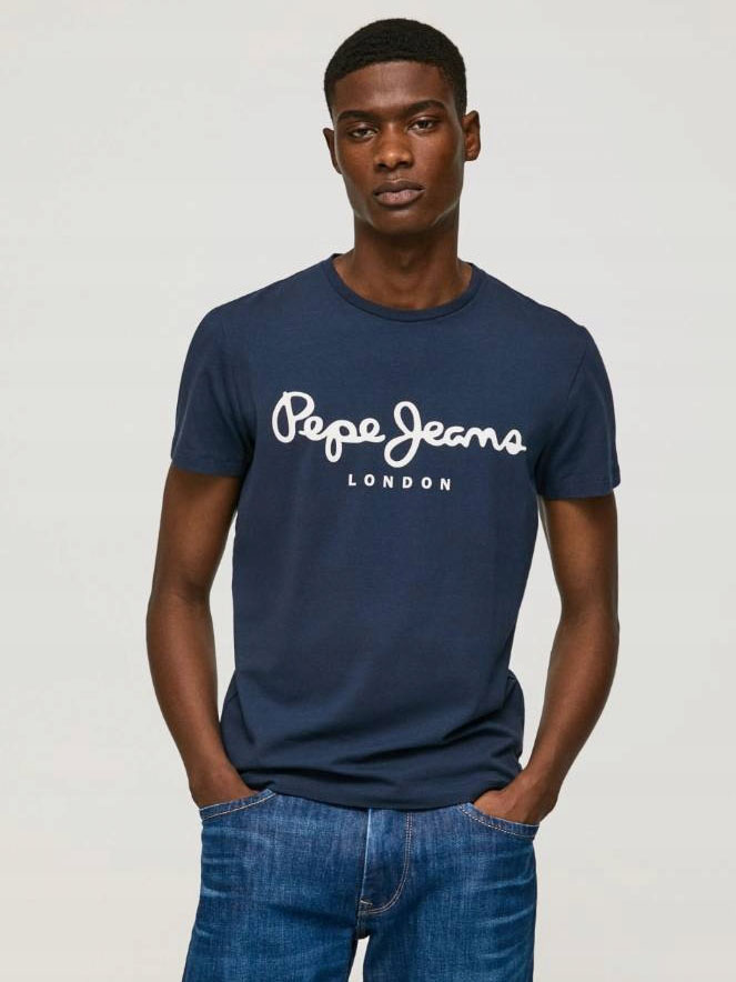 Акція на Футболка Pepe Jeans London 3514262 XL Синя від Rozetka