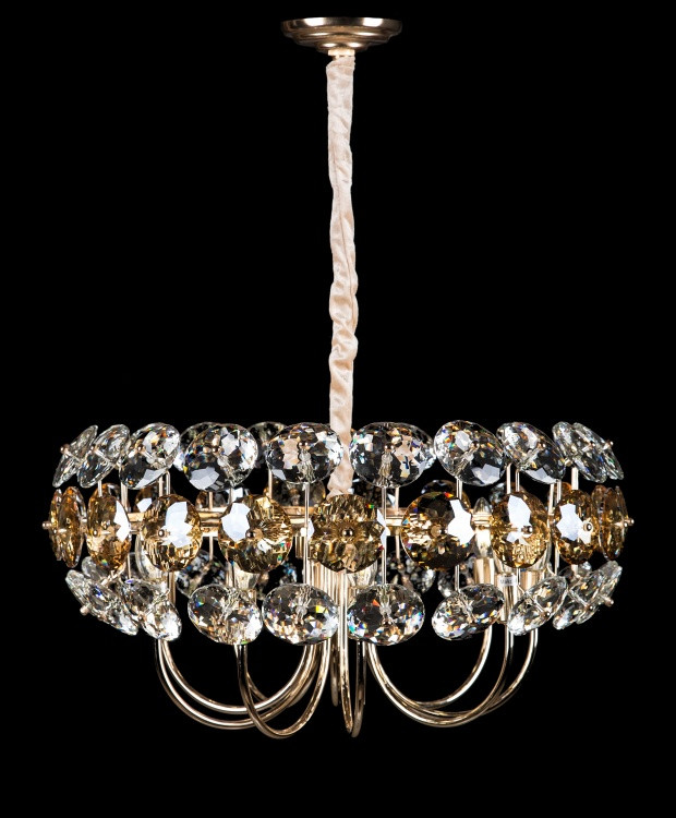 

Хрустальная люстра L00147A/9 (FGDCHRWT) Handmade (YE-L00147A/9-FGD+CHR+WT)