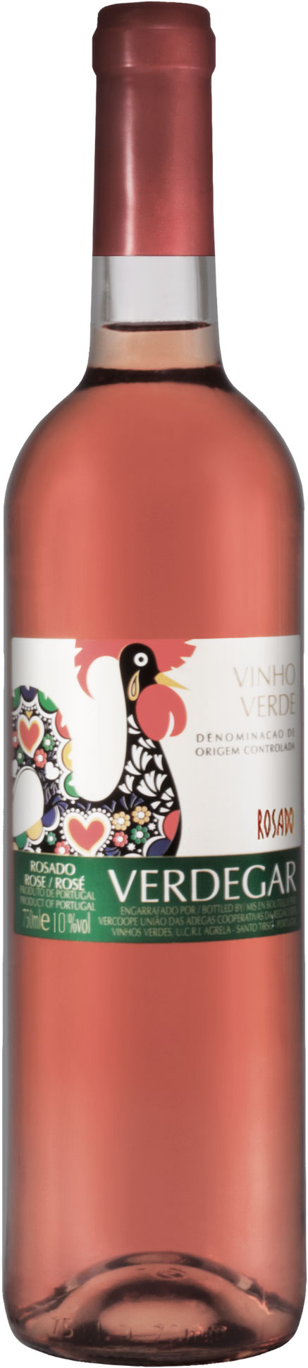 Вино Verdegar Vinho Verde Rosado розовое полусухое 0.75 л 10% ...