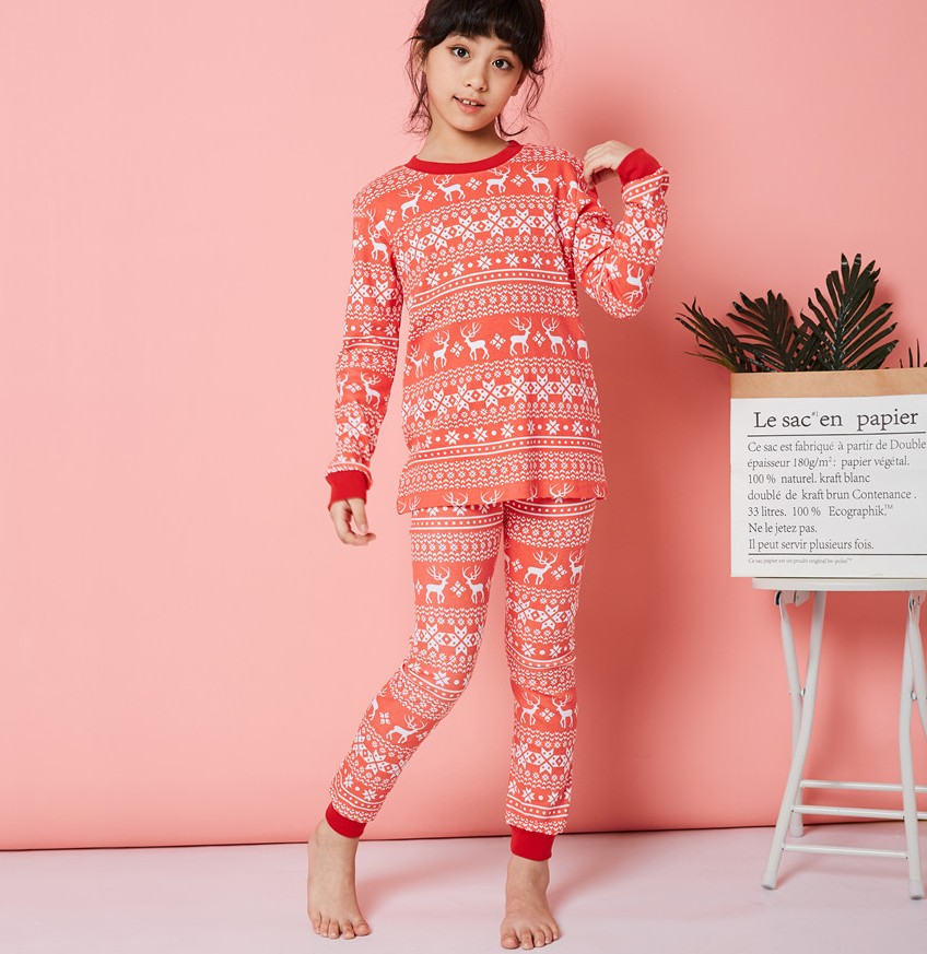 

Пижама для девочки Pattern Baobaby (100) Коралловый