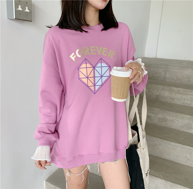

Свитшот женский Forever, розовый Berni Fashion (One Size) Розовый