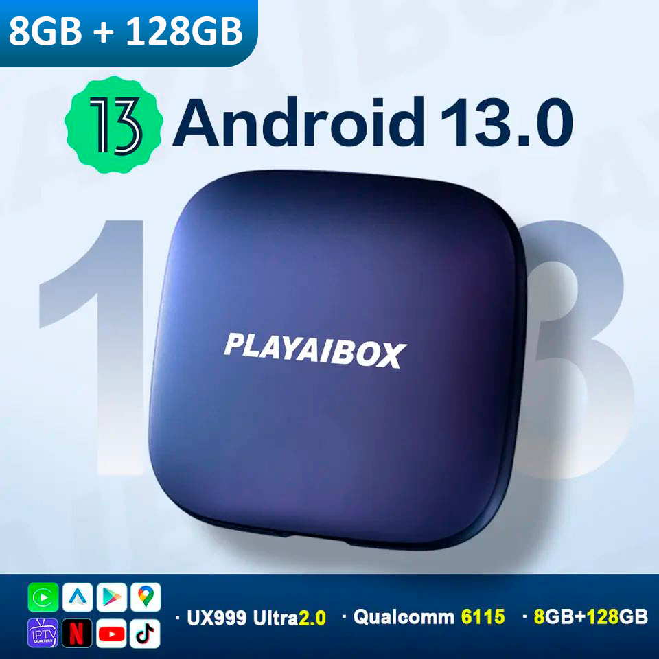 Автомобильный CarPlay Mini Box UX999 Ultra 2.0 / 128 ГБ / Android 13