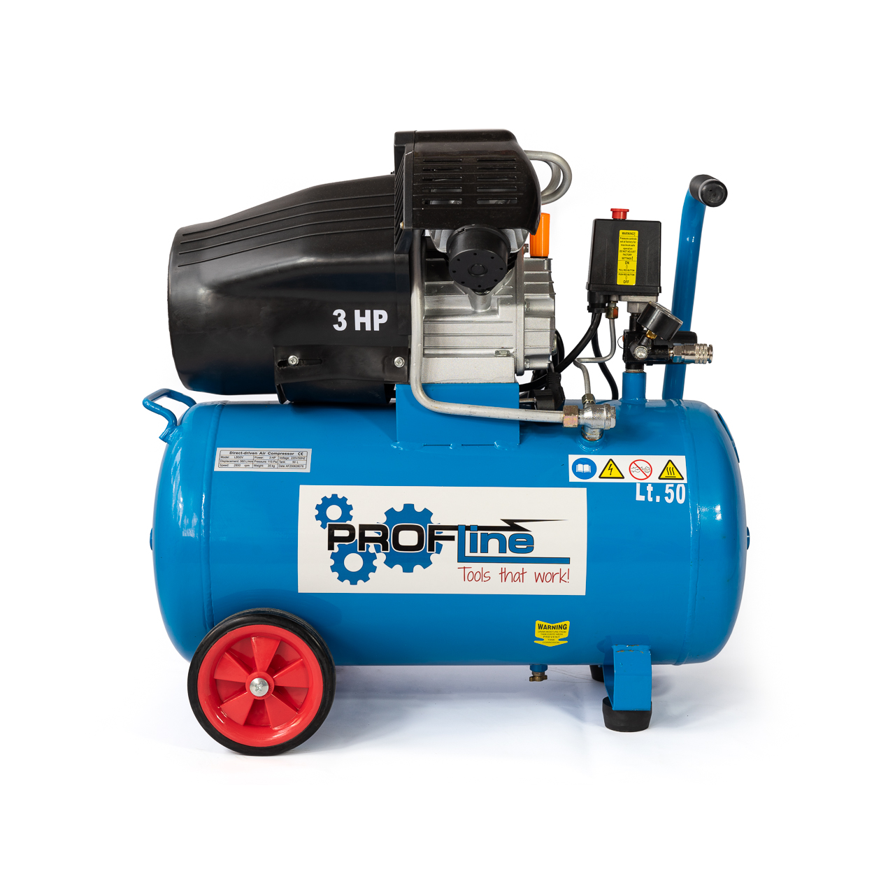 Компрессор поршневой 50 л Profline LB50V 3HP – фото, отзывы ...