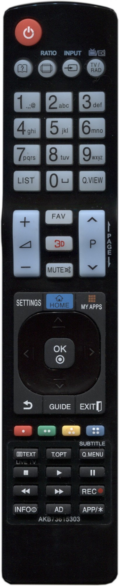 Пульт для телевизора LG AKB73615303 – фото, отзывы, характеристики в ...