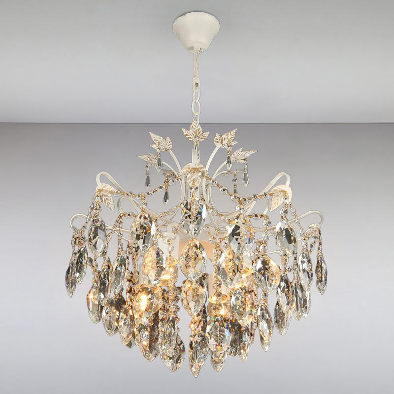

Люстра подвесная хрустальная Light House NM-15265/4 WH белая