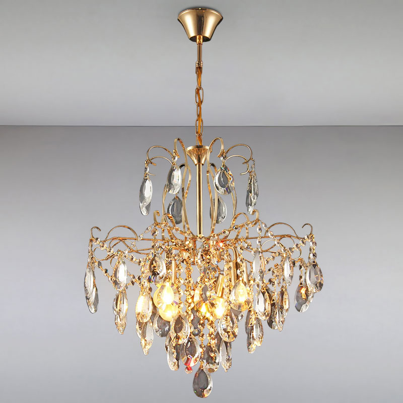 

Люстра подвесная хрустальная Light House NM-15268/6 золото