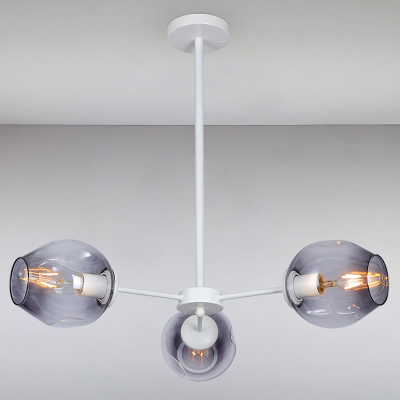

Люстра подвесная молекула Light House LS-15179-3 WH+BK белая