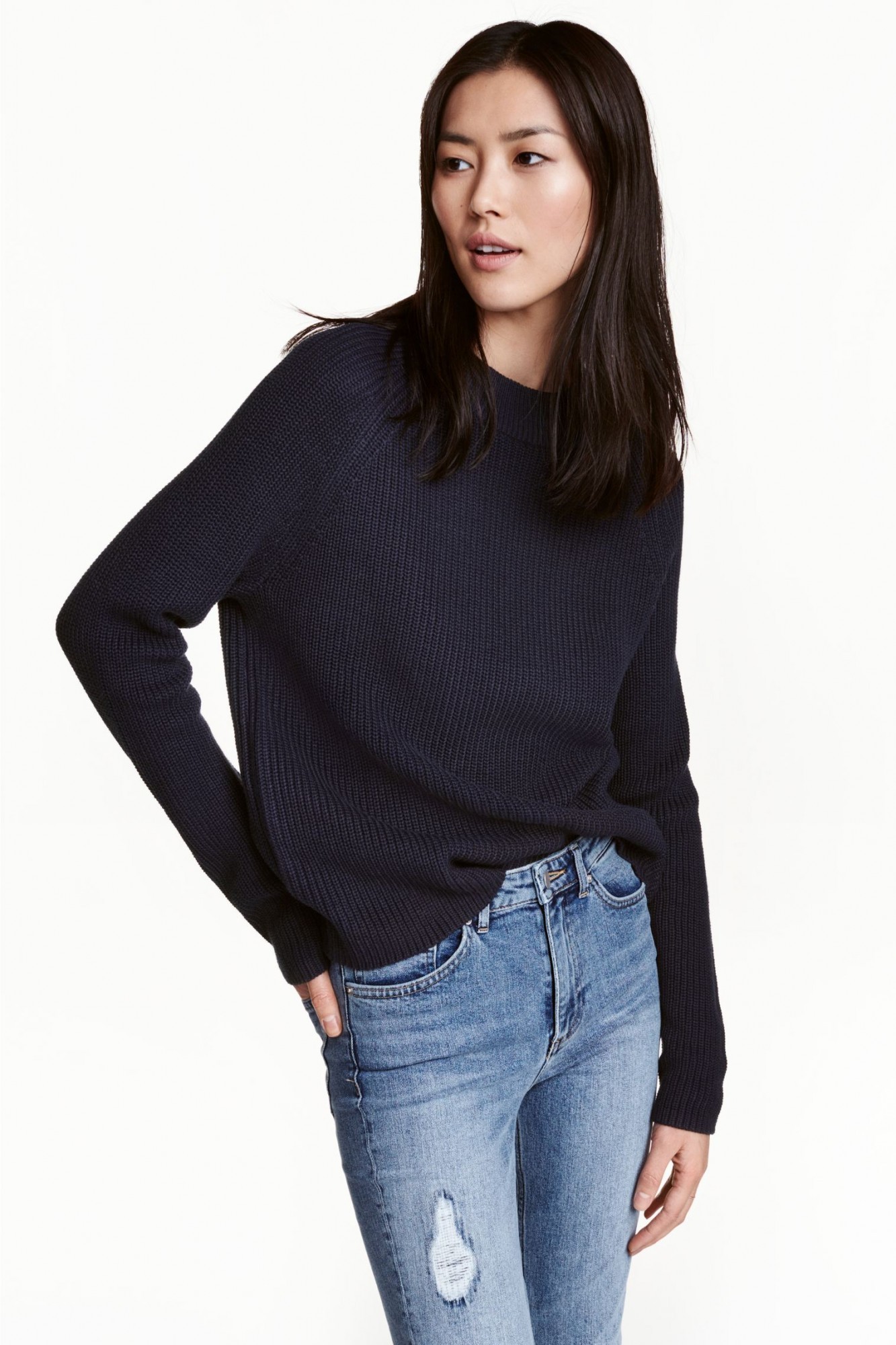 

Джемпер H&M S темно-синий 4613685wt