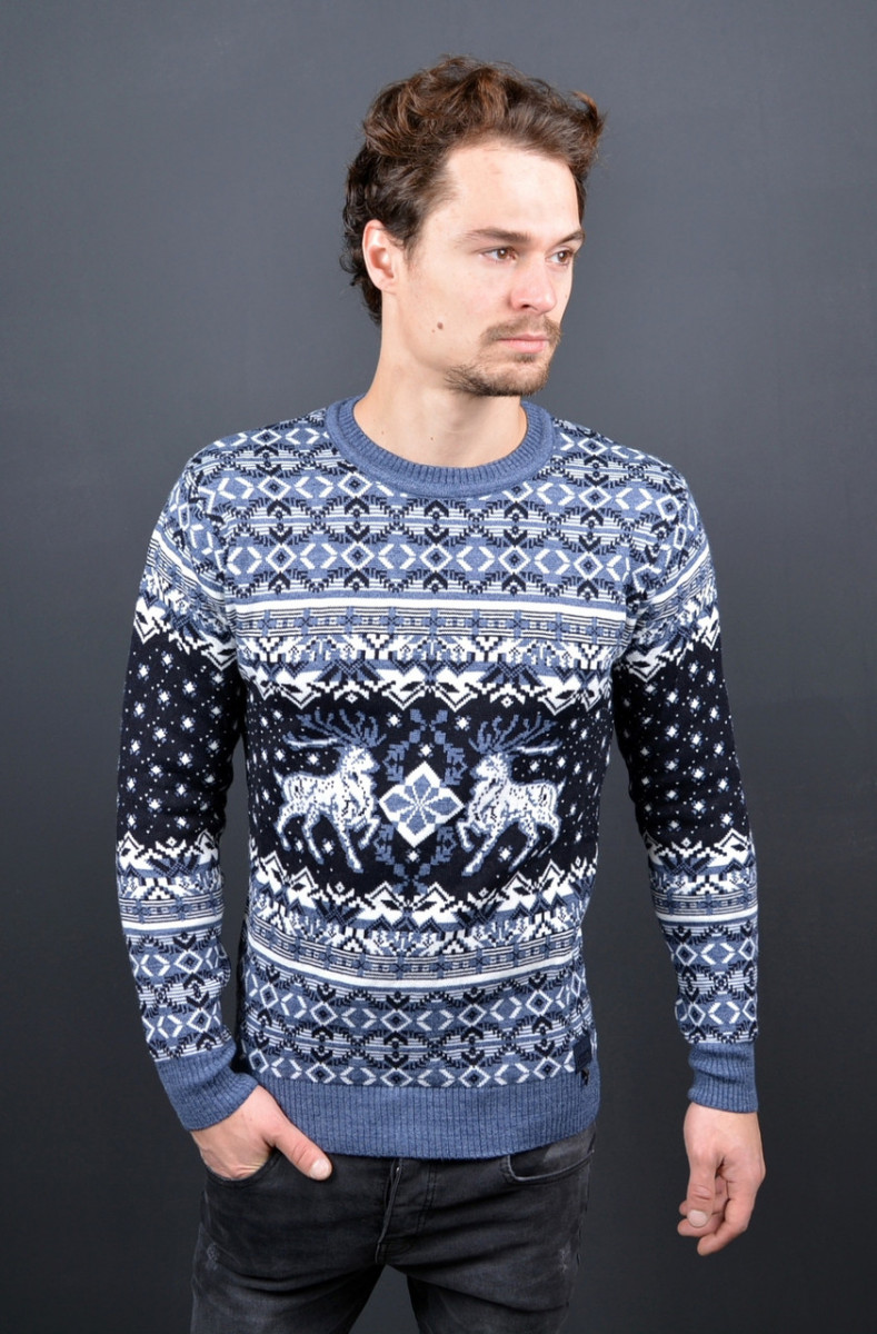 

Мужской свитер с оленями DressCode Турция M 70% шерсть 25280