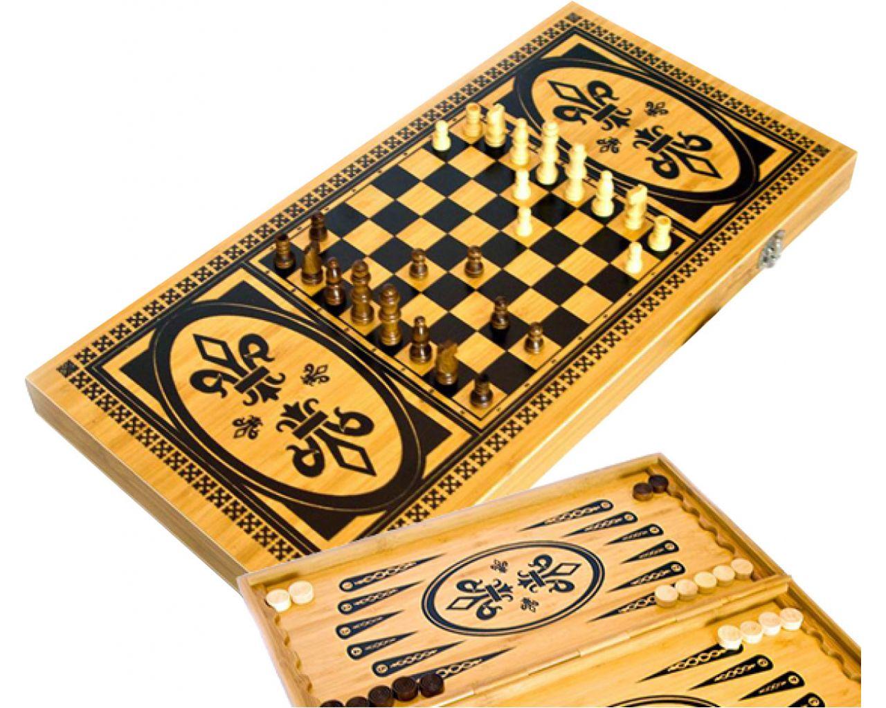 

Игровой набор 3 в 1 Шахматы, Шашки, Нарды B5025-C