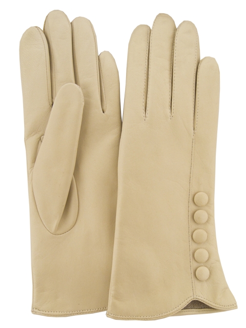 

Женские кожаные перчатки GlovesUA мод.113 кукурузные 8,5
