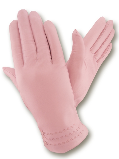 

Женские кожаные перчатки GlovesUA мод.230 розовые 6,5