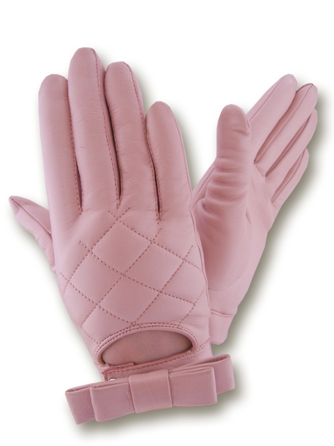 

Женские кожаные перчатки GlovesUA мод.396 розовые 8,5