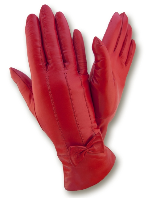 

Женские кожаные перчатки GlovesUA мод.506 красные 8,5
