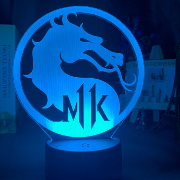 

Настольный светильник-ночник Мортал Комбат Mortal Kombat настольная 3D Лампа 16 Цветов USB (8017)