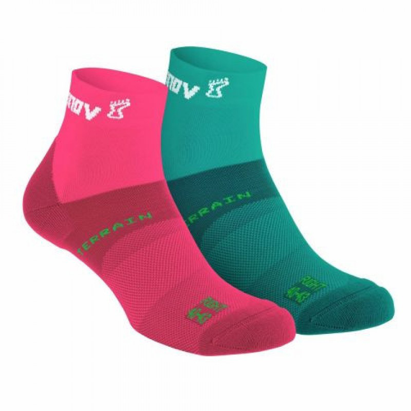 

Носки для бега INOV-8 All Terrain Sock Mid 43-47 Pink\Green средние