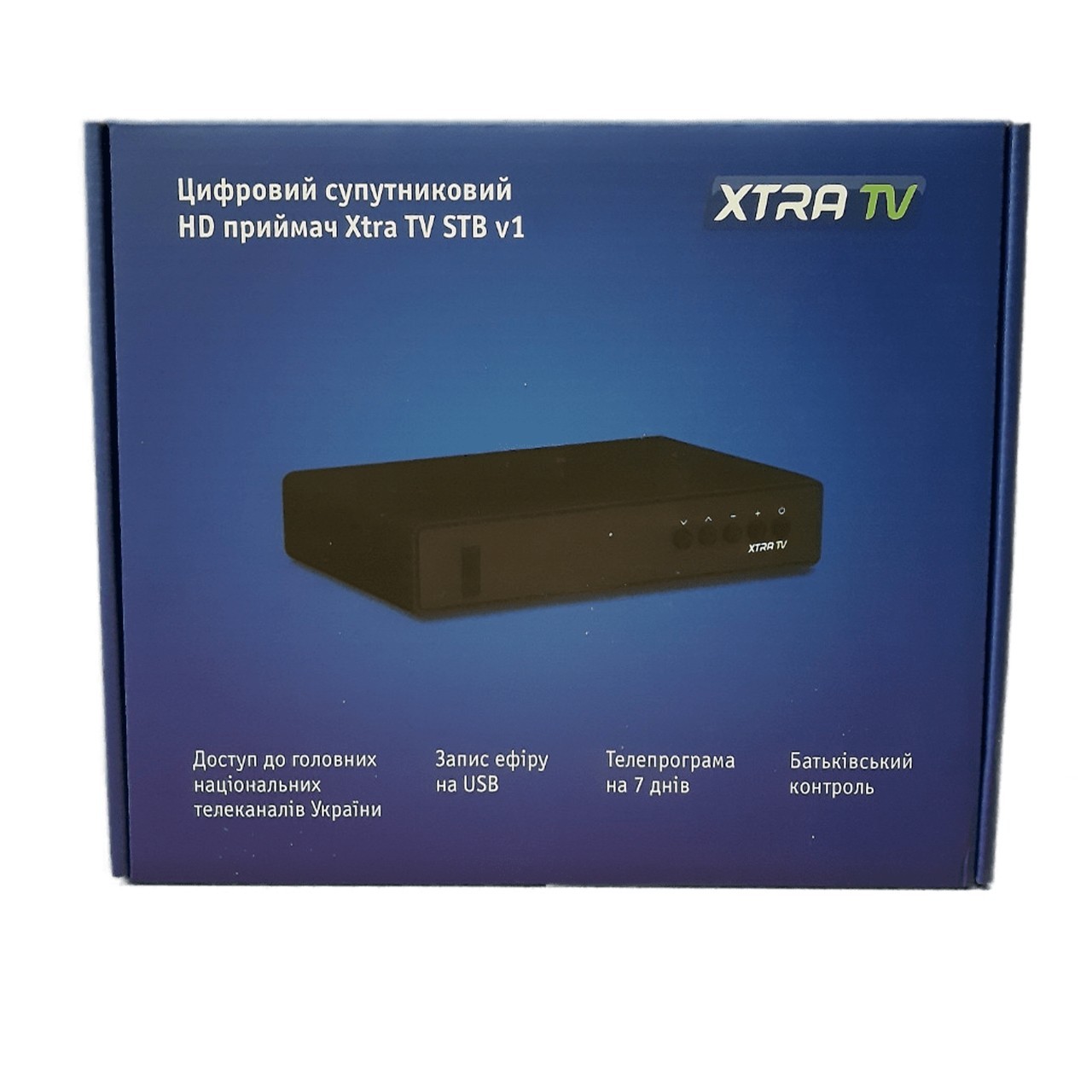 Ресивер эфирный цифровой металл, дисплей DVB-T2+C HD-225, Dolby Digital, Эфир