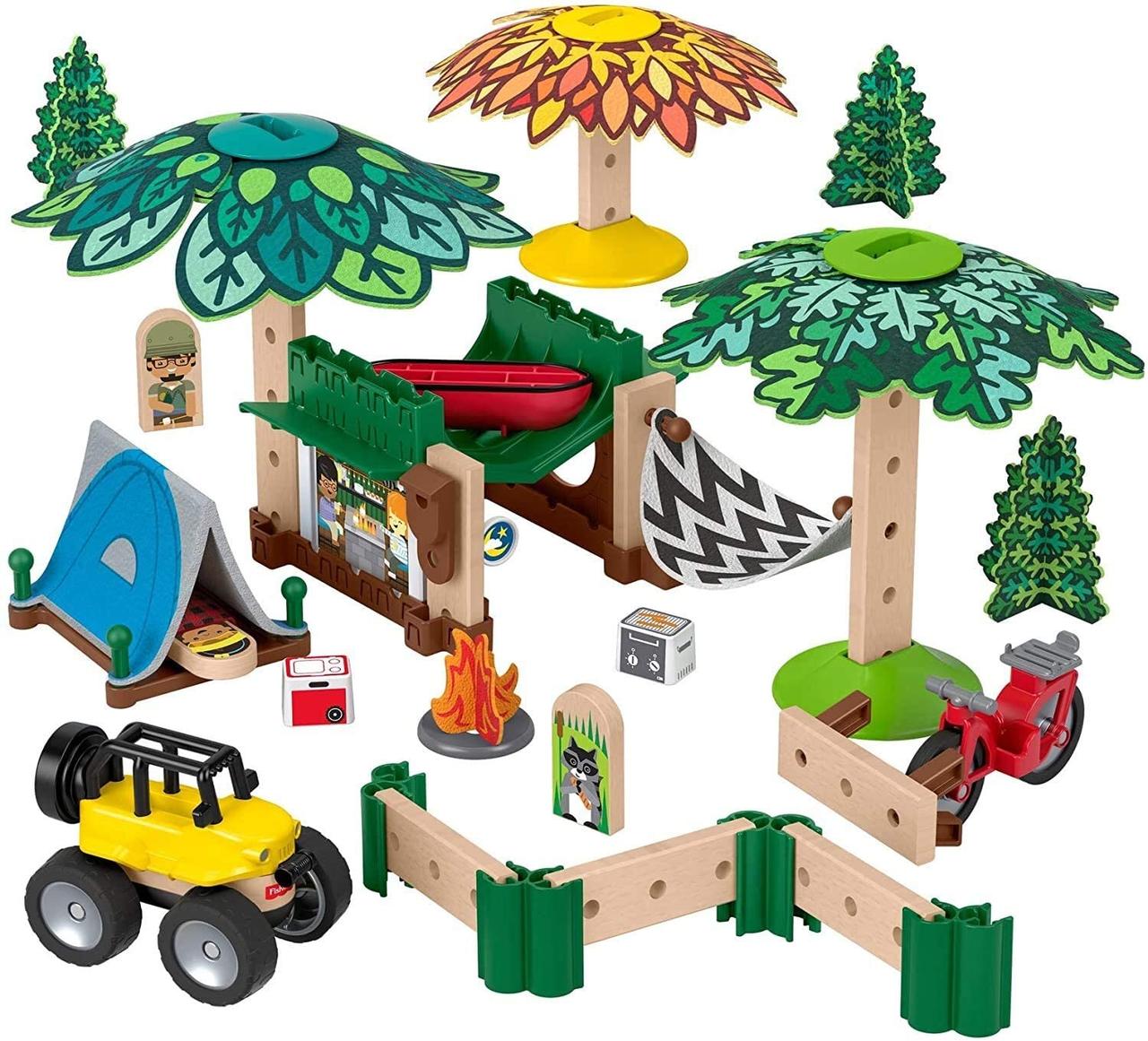 

Дерев'яний конструктор Fisher-Price Wonder Makers Design System Soft Slumber Campground Кемпинг (GFJ10)