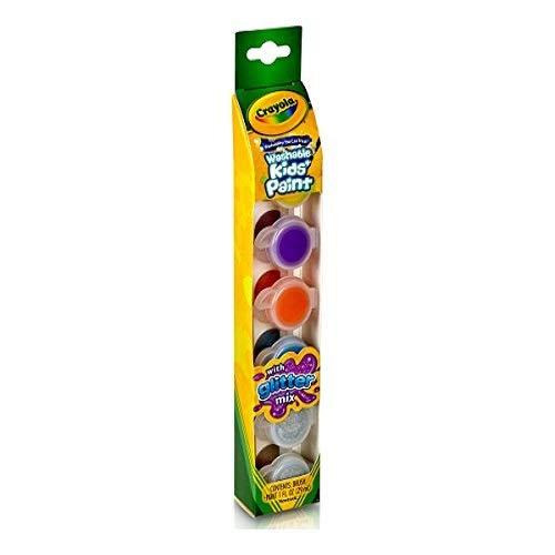 

Набор красок с блестками и кисточкой Crayola Washable Kid's Paint w / Glitter Special Effects (54-0100) (B004EBNUYO)