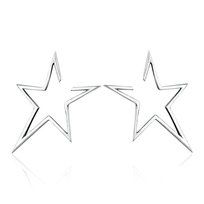 

Серьги гвоздики серебряные Star shape WOSTU Стерлинговое серебро 925