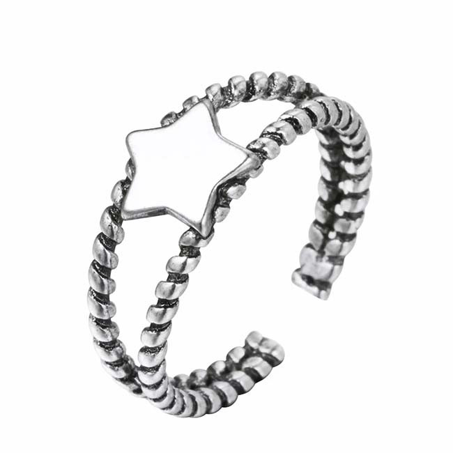 

Кольцо двойное женское Полярная Звезда SHANGLIN JEWELRY серебрение