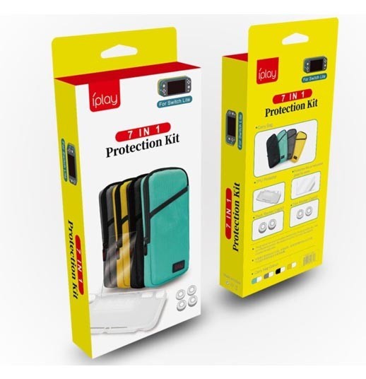 

Набір аксесуарів Iplay 7 в 1 для NIntendo Switch lite（yellow) 1528