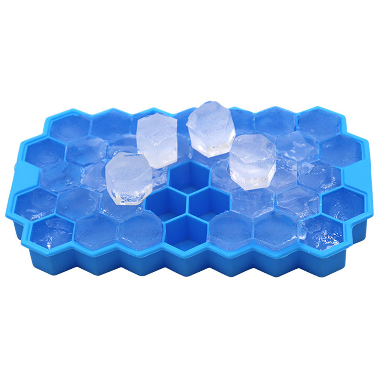 Силиконовая форма для льда CUMENSS Соты Blue емкость для хранения ...