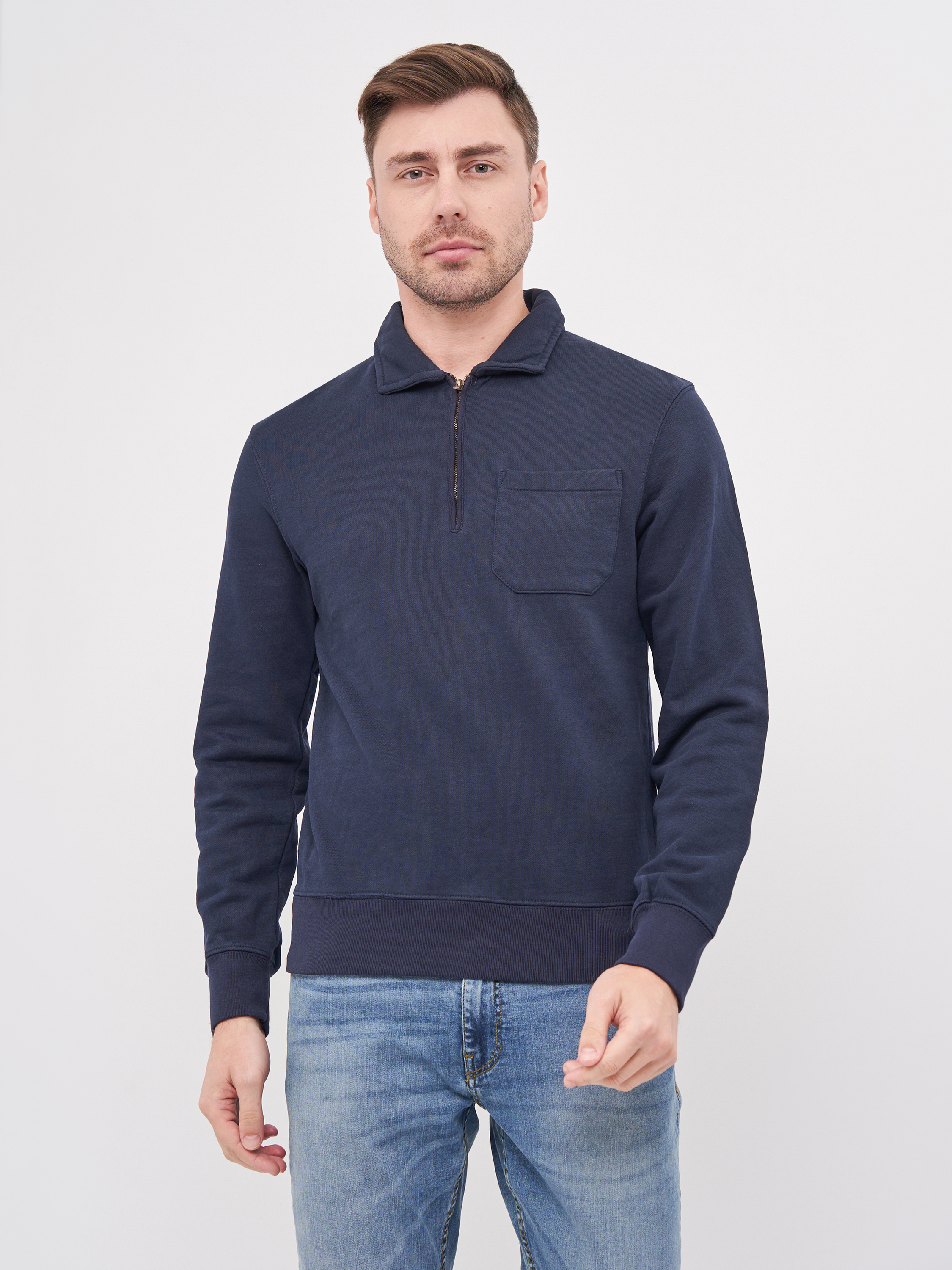 

Толстовка Celio Jezipp 60031856 S Синяя