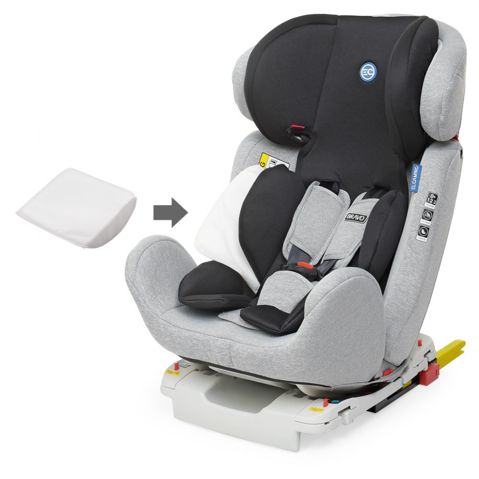 

Автокресло ME 1041(Gray Black) BRAVO ISOFIX детское, группа 0+/1-2-3, серо-черный