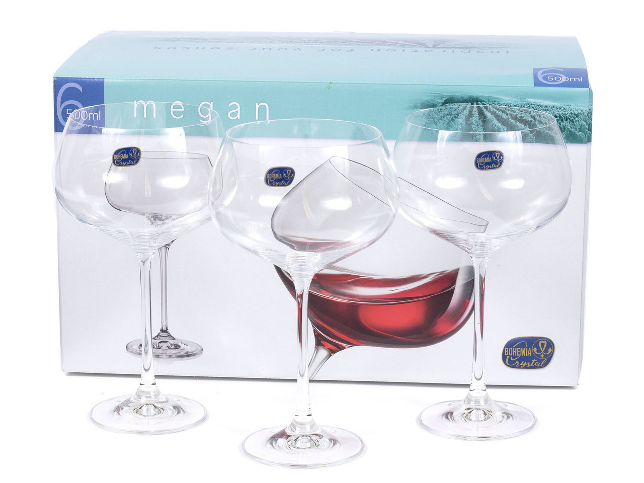 

Набор бокалов для вина Bohemia Megan 500 мл 6 пр b40856
