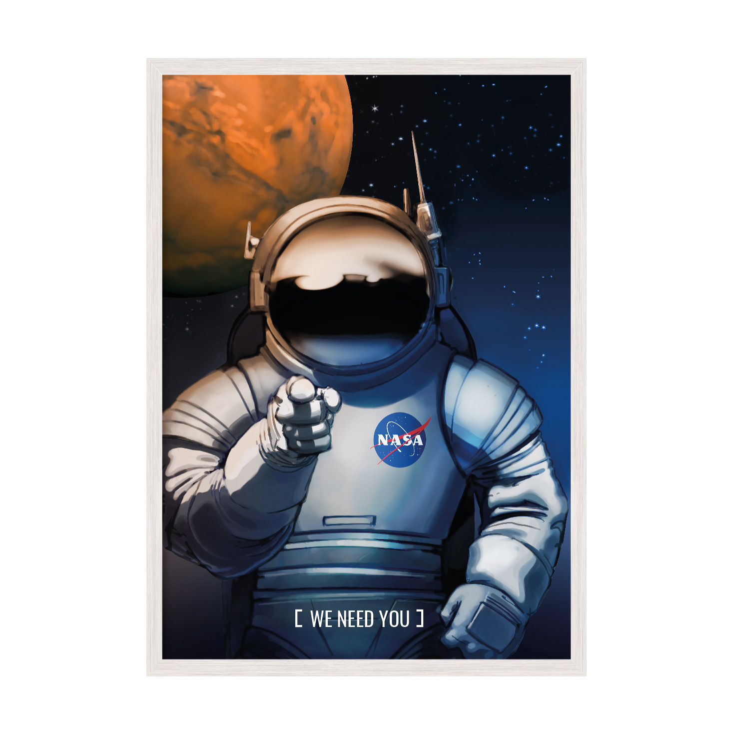 

Постер "We Need You" без стекла 596x840 мм в белой рамке