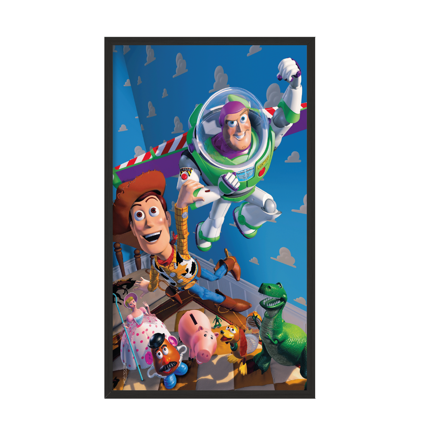 

Постер "Игрушечная история" без стекла 40x80 см в чёрной рамке