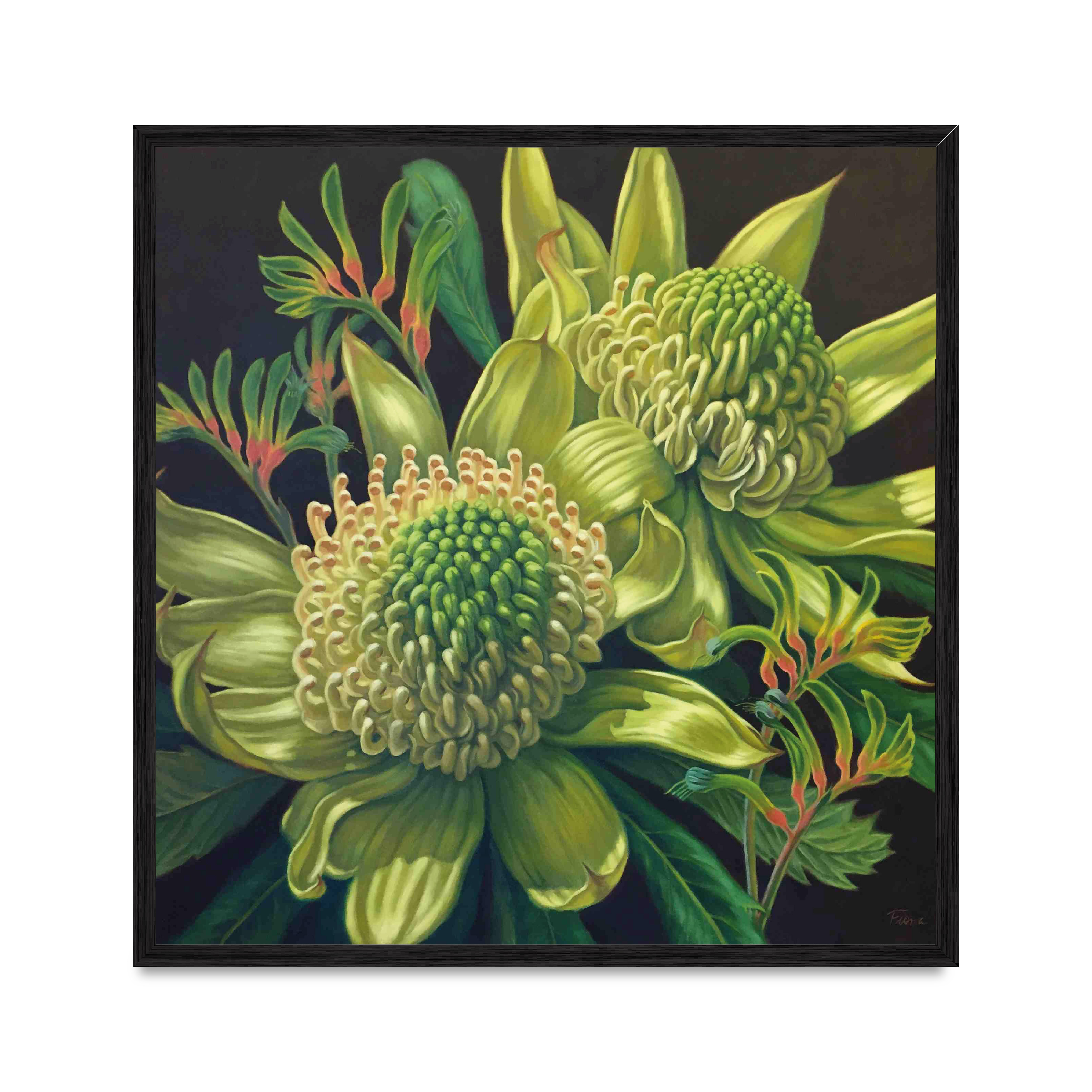 

Постер "art Flowers" с антибликовым стеклом 45 x 45 см в чёрной рамке