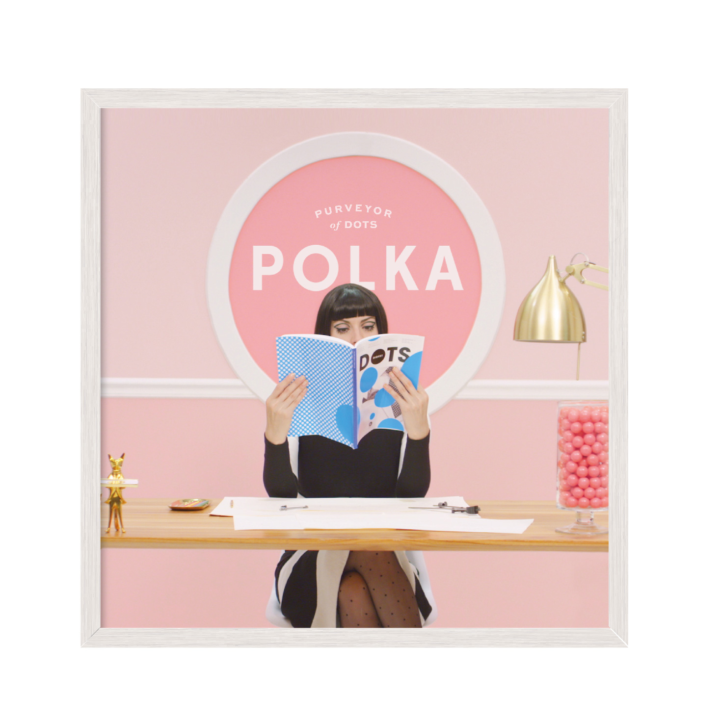

Постер "Polka" без стекла 45 x 45 см в белой рамке
