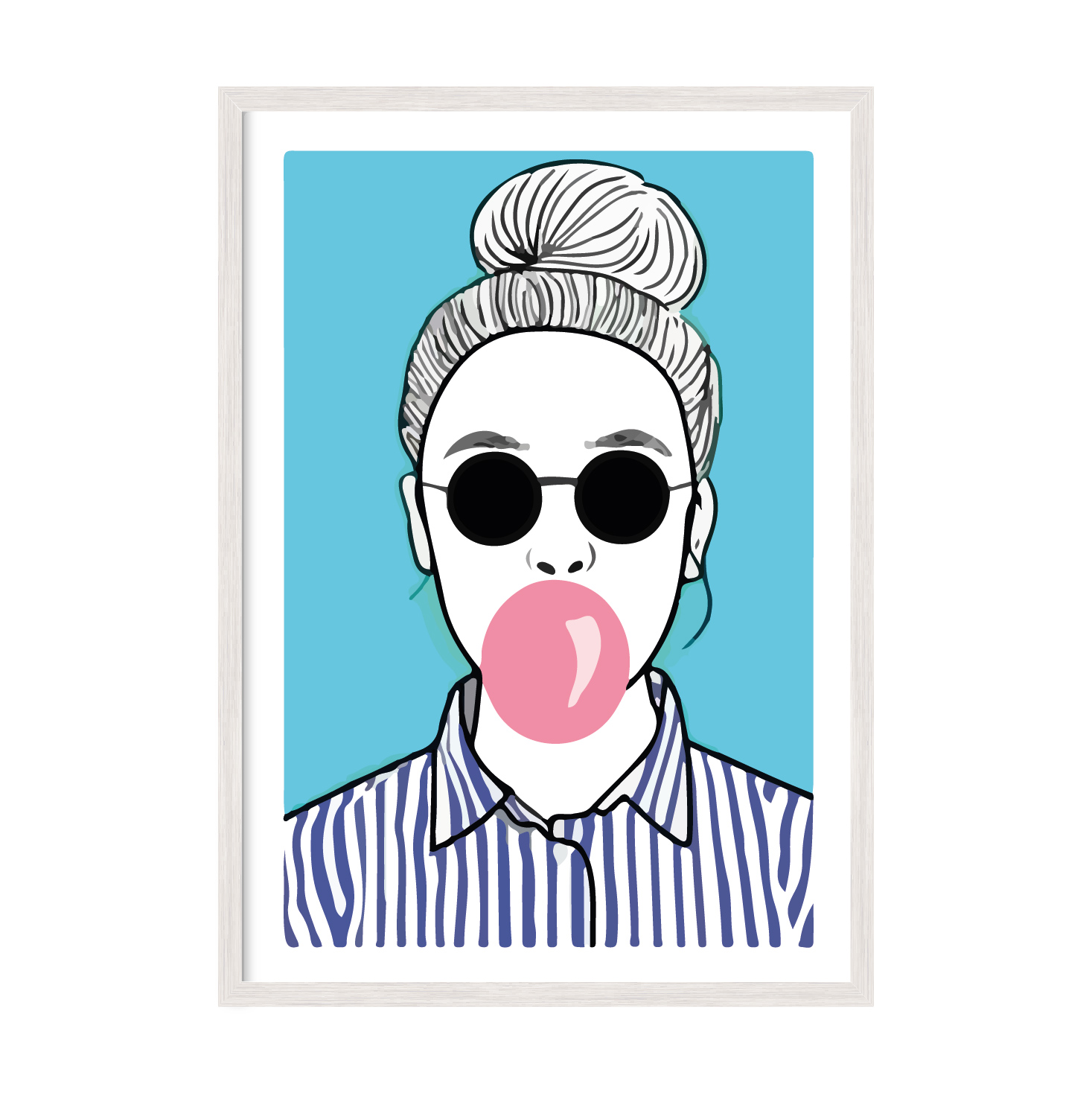 

Постер "BUBBLE GIRL" без стекла 420x594 мм в белой рамке