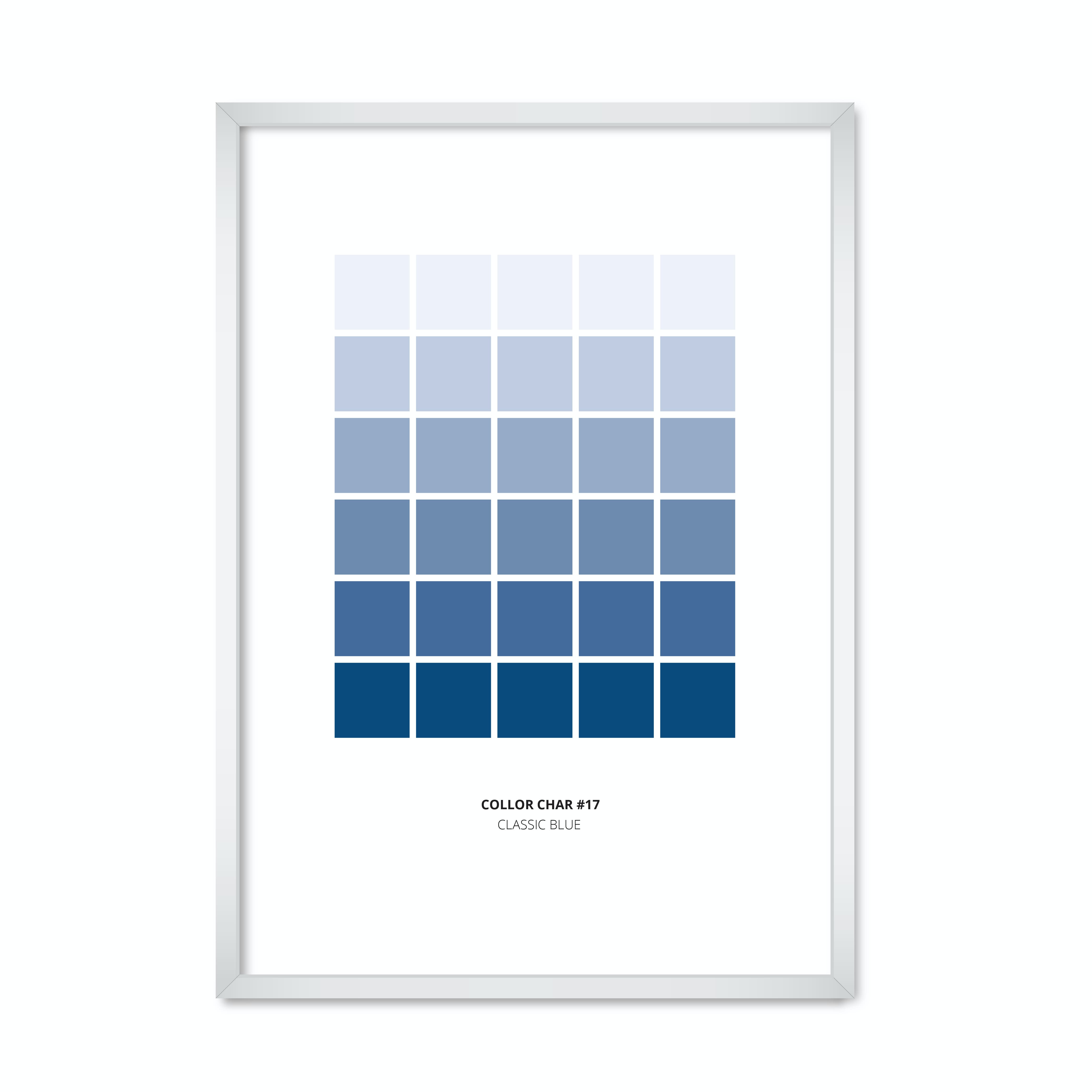 

Постер "Classic Blue #17" с антибликовым стеклом 596x840 мм в белой рамке