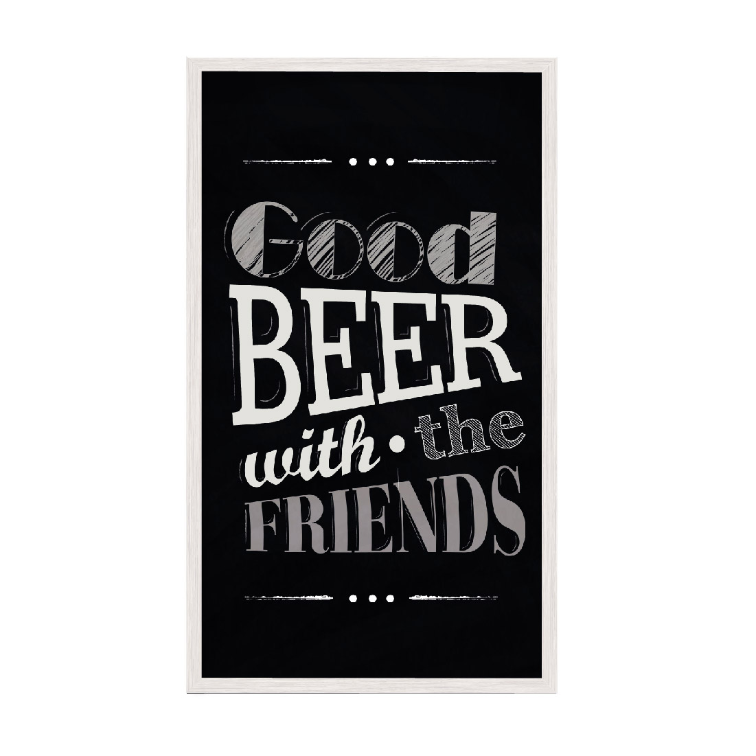 

Постер "Good Beer" с антибликовым стеклом 60х120 см в белой рамке