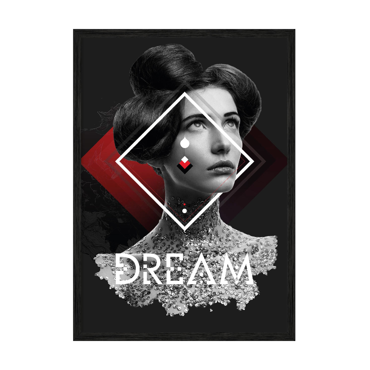 

Постер "Dreem" без стекла 596x840 мм в чёрной рамке