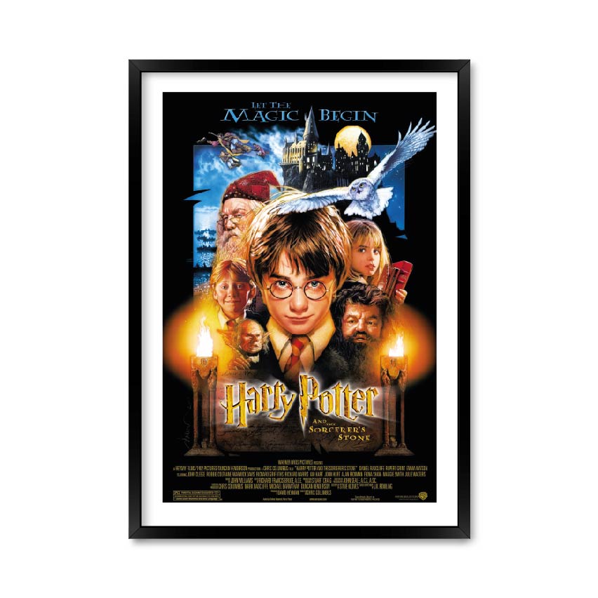 

Постер "Harry Potter and sorcerer's stone" без стекла 420x594 мм в чёрной рамке