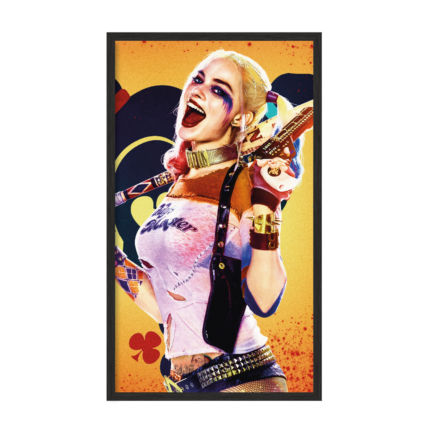 

Постер "Harley Quinn" без стекла 20x40 см в чёрной рамке