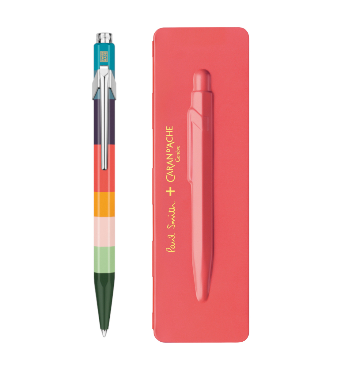 

Ручка Caran d'Ache 849 Paul Smith Кораловий бокс (7630002342407)