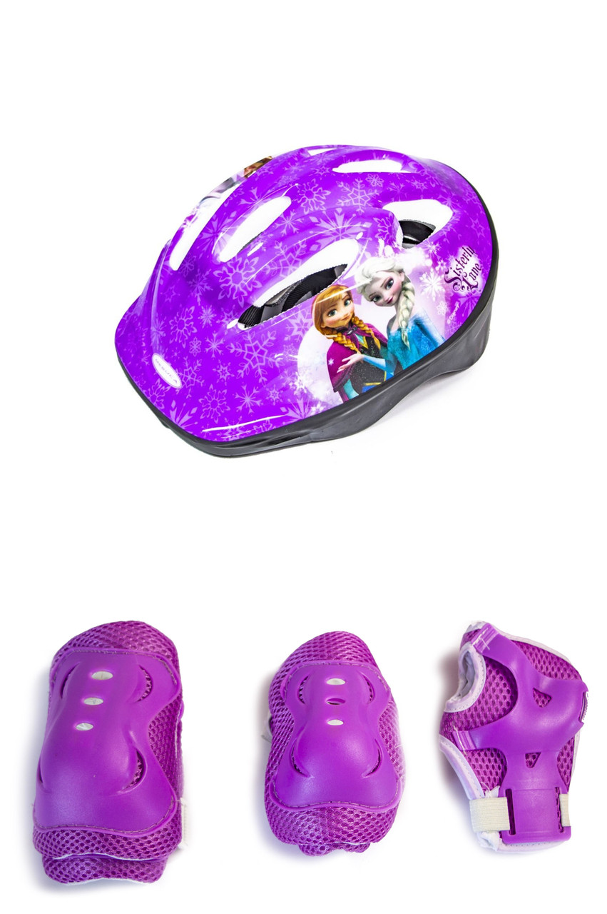 

Шлем защитный детский Roller с защитой фиолетовый "Холодное сердце"