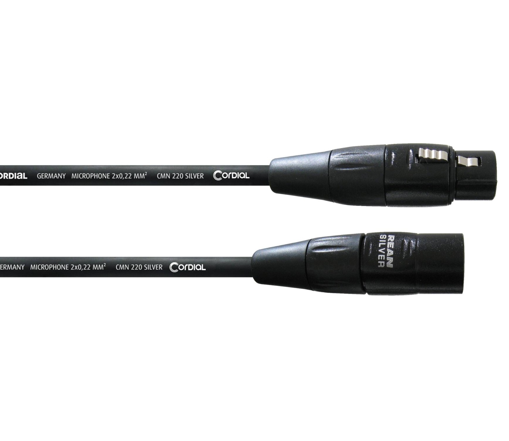 

Микрофонный кабель XLR Male — XLR Female 1.5м Cordial CIM 1,5 FM