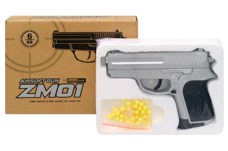 

Дитячий пістолет Cyma "ZM01" 145*3*12 см сірий ZM01
