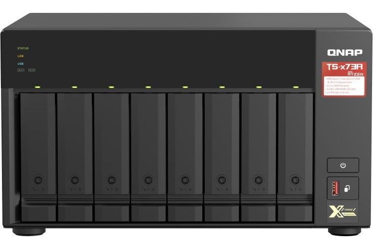 Сетевое хранилище QNAP TS-873A-8G SO-DIMM DDR4 Черный – фото, отзывы ...