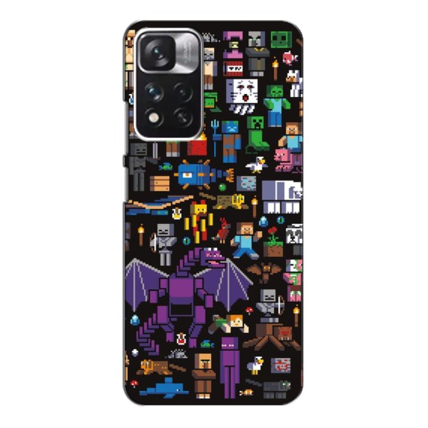 Чехол Майнкрафт для Xiaomi Poco M4 Pro 4G Все персонажи – низкие цены ...