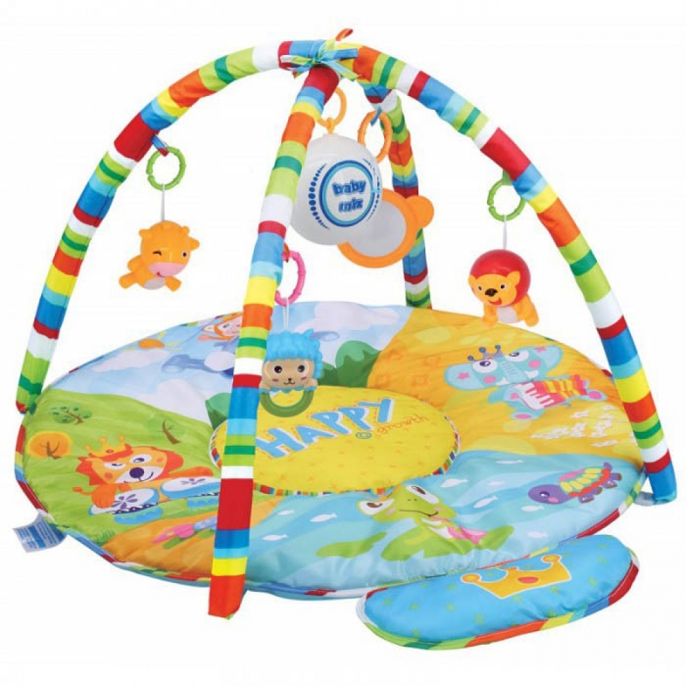 

Развивающий коврик Baby Mix 789 Сафари + 2 дуги и 5 игрушек Разноцветный