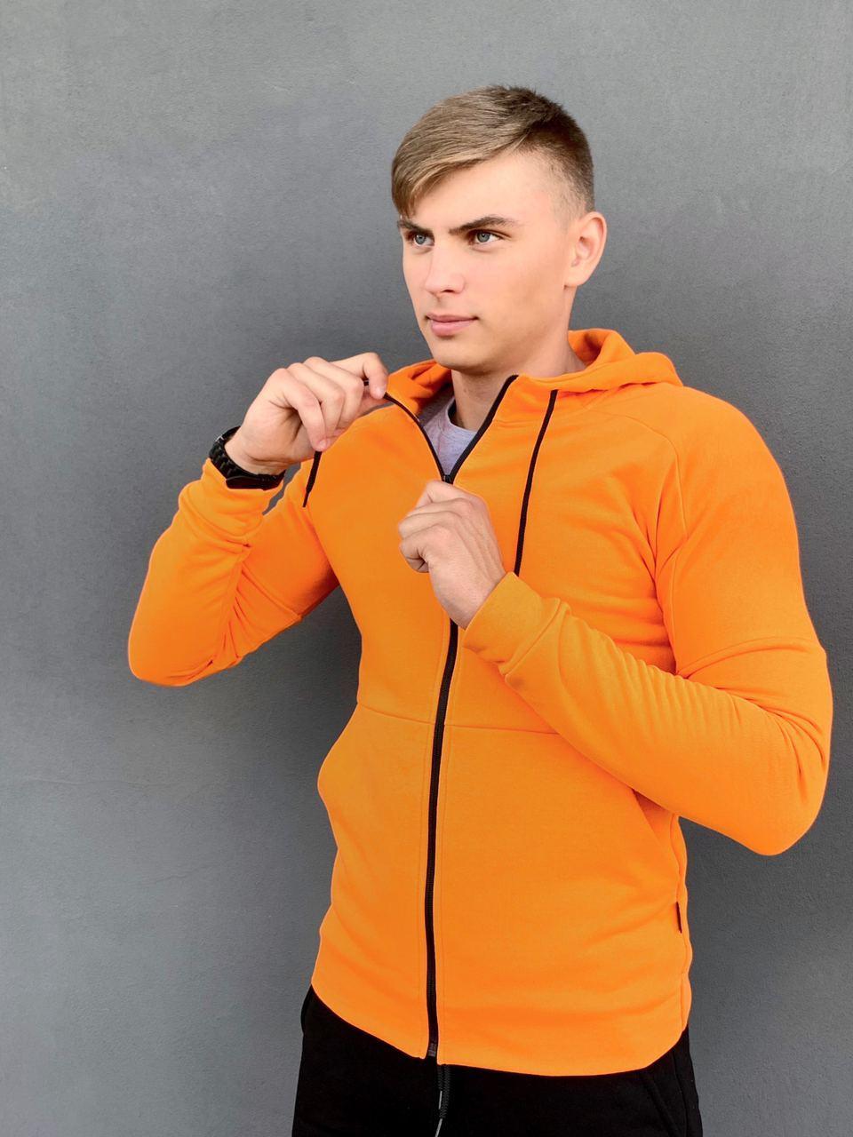 

Кофта Мужская Intruder 'Cosmo' спортивная толстовка с капюшоном оранжевая XXL
